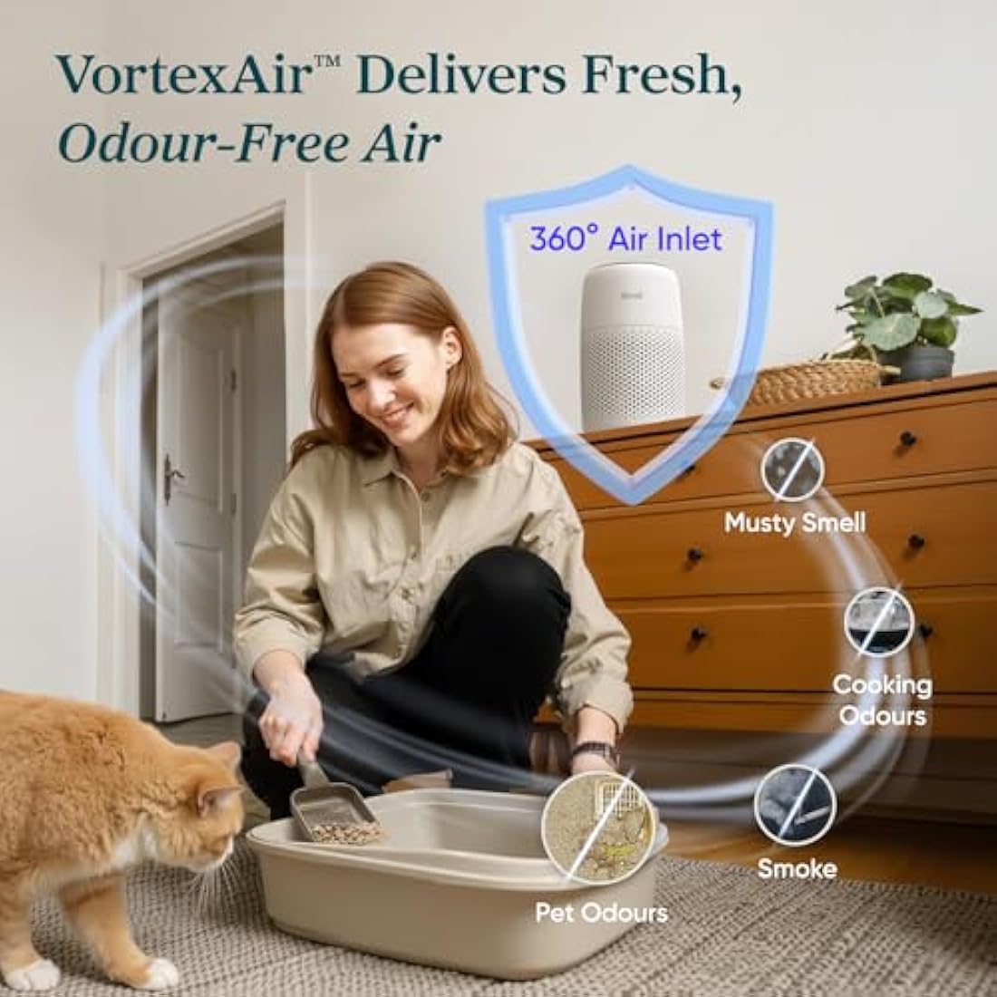 Levoit Core Mini Air Purifier | HEPA Filter with Aromatherapy for Bedroom