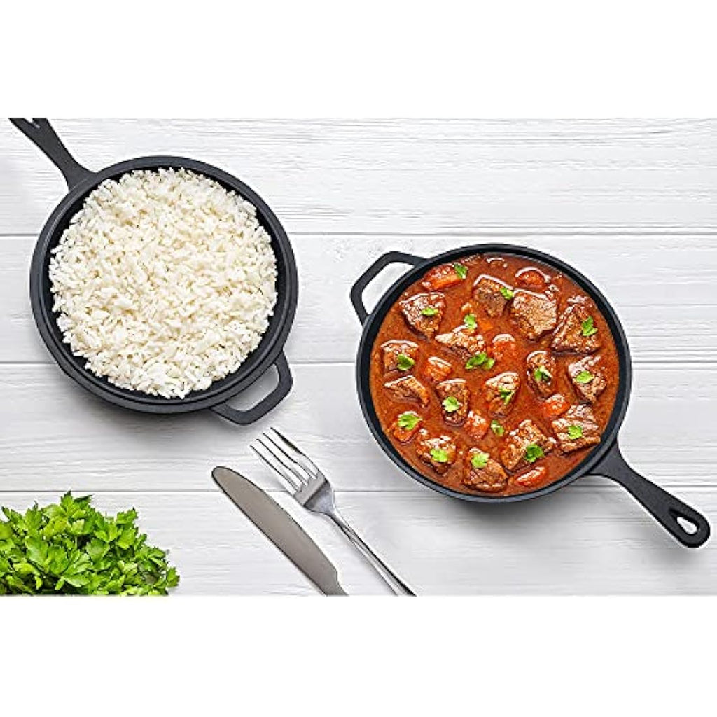 Tortillada Preseasoned Cast Iron Combo Cooker | 3.5L Dutch Oven & Skillet
