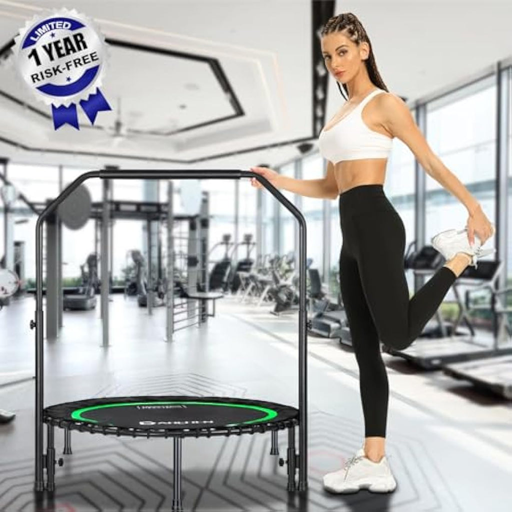 DARCHEN Rebounder Trampoline - 200KG Silent Mini Fitness Trampoline | 100CM