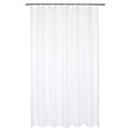 Barossa Design Waterproof Fabric Shower Curtain Liner, Extra Long, White