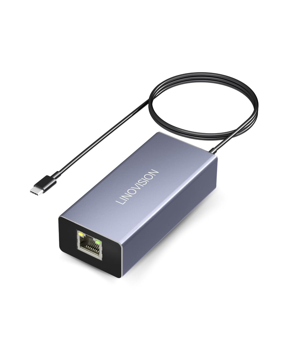 LINOVISION PoE to USB-C Converter | 10/100Mbps Data and 20W Charging