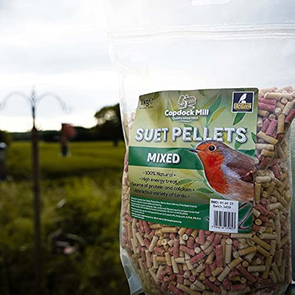 Copdock Mill Mixed Suet Pellets Wild Bird Food – 40% Fat Content – 12.75kg