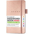 Clever Fox Password Book Pocket – Small Internet Log-In Keeper, Rose Gold