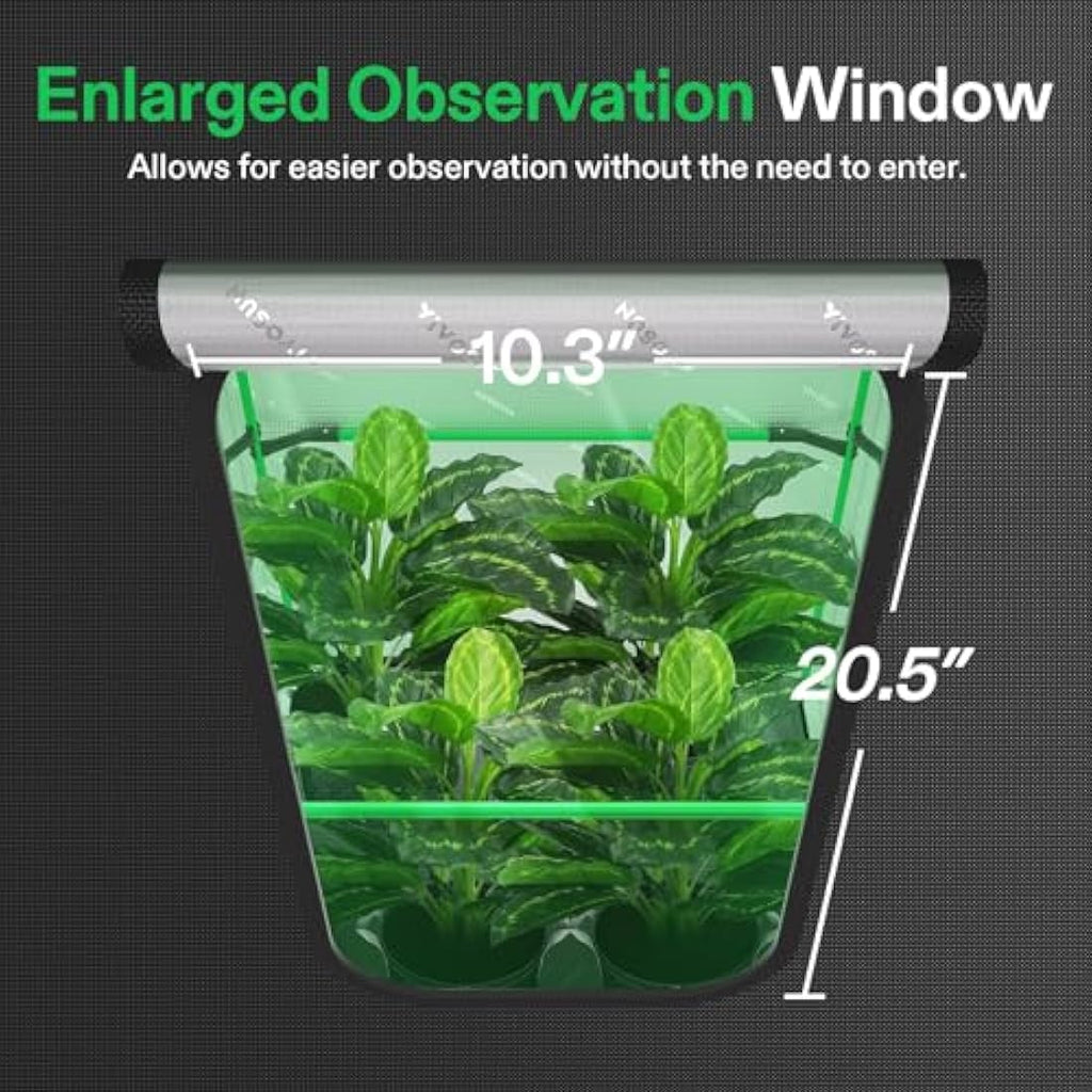 VIVOSUN Pro Grow Tent | 60x60x120cm | 2000D Oxford Fabric & 22mm Poles