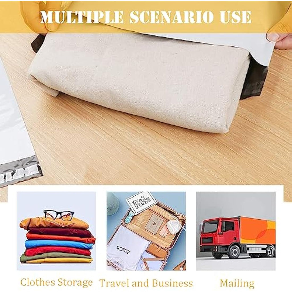 Jolof Store Yellow Poly Mailers – 50pc 35x45cm Self Seal Shipping Bags