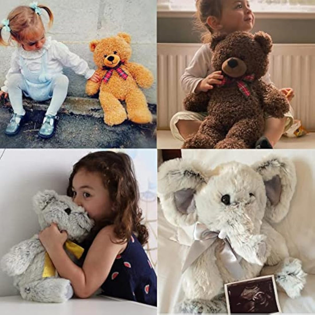 Bebamour 45cm Teddy Bear – Soft Plush Stuffed Animal Toy (Dark Brown)