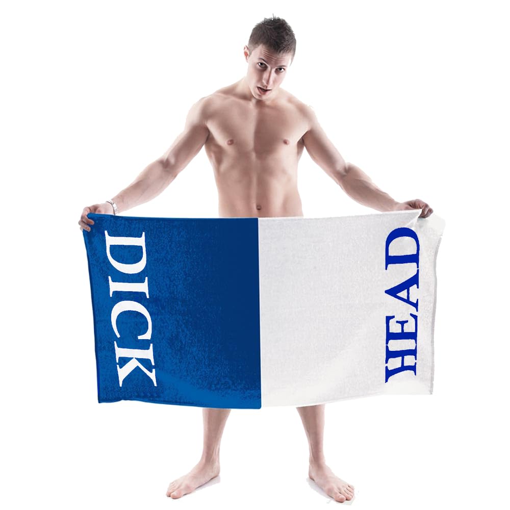 Dick/Head Novelty Bath Towel – 100% Polyester Gag Gift