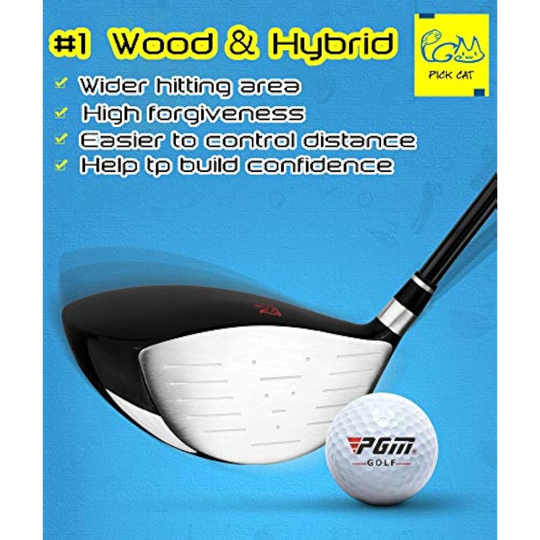 PGM Junior Golf Club Set for Kids | 5-Piece Right Hand Starter Kit