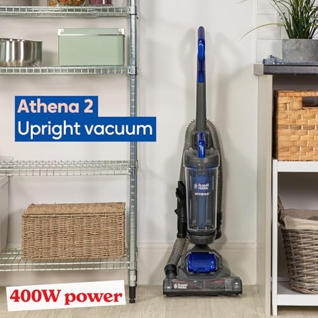 Russell Hobbs Athena2 Upright Vacuum Cleaner – 2L Triple Dust Lock