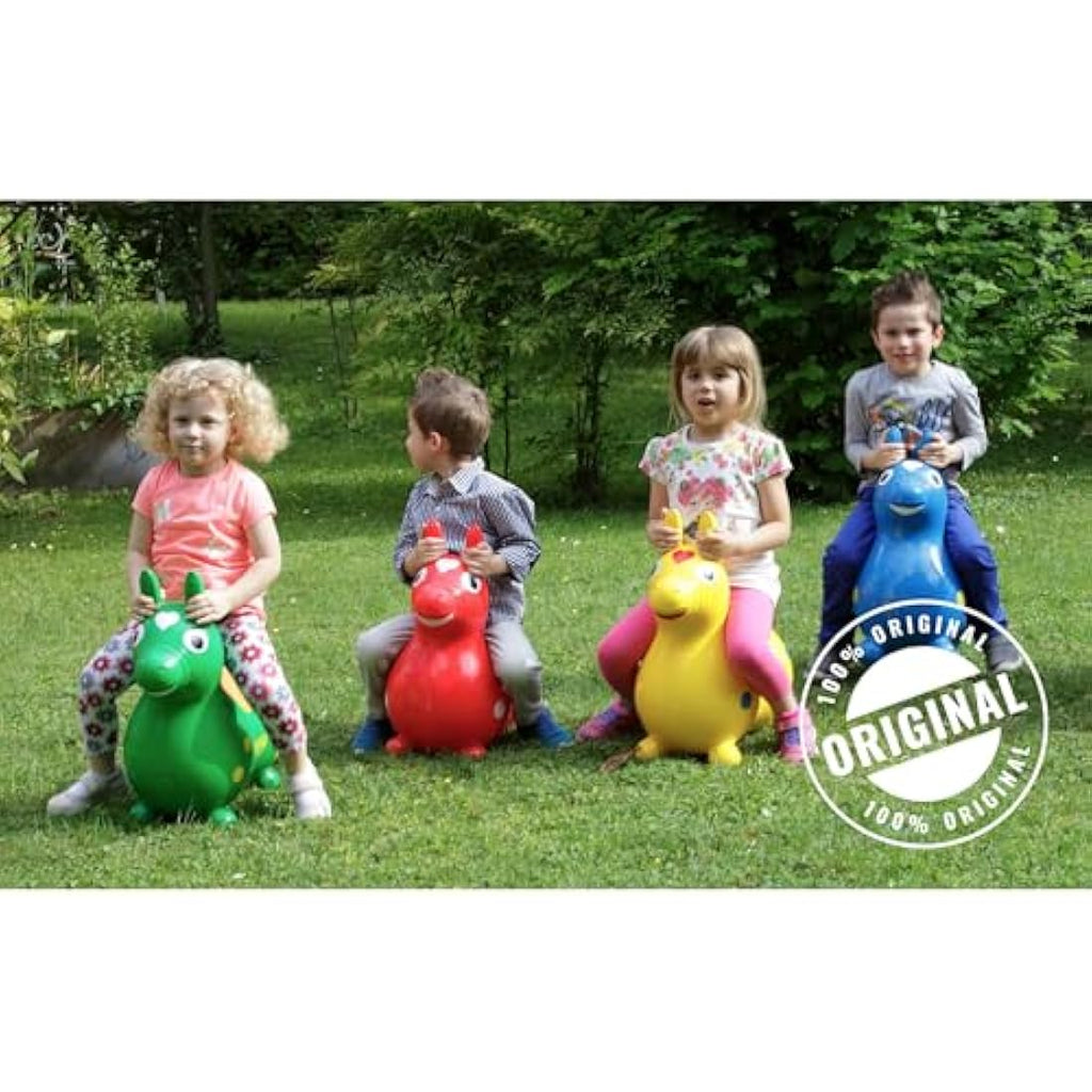 Gymnic Rody Jumping Horse – Inflatable Bouncing Toy for Kids, Green