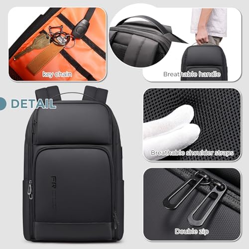 Jolof Store Expandable 17 Inch Laptop Backpack with USB Charging Port