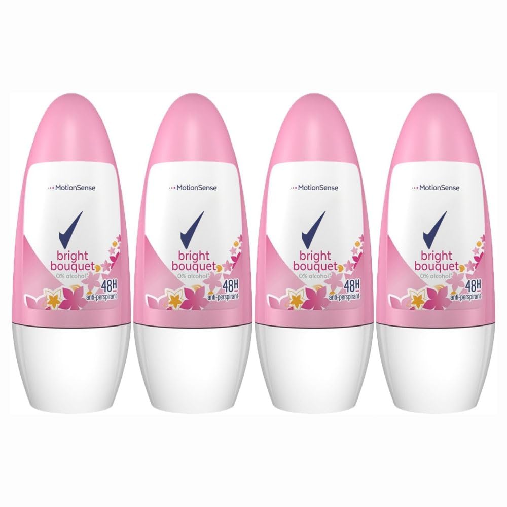 Sure Bright Bouquet Roll On Antiperspirant - 48h Protection - 4 x 50ml