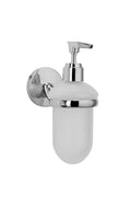Croydex Hampstead Wall Mounted Soap Dispenser – Chrome & Frosted Glass