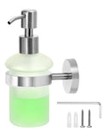 QWORK Wall Mounted Soap Dispenser | 304 Stainless Steel Brushed Finish