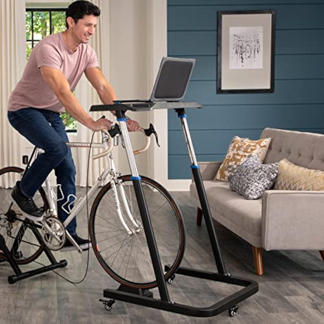RAD Cycle Adjustable Bike Trainer Desk | Portable Standing Workstation