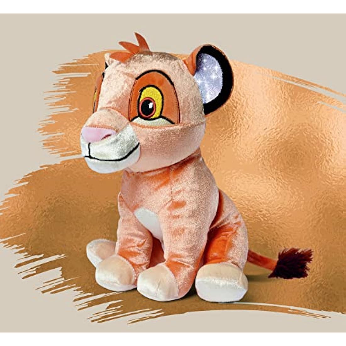 Disney 100 Years Simba Plush – 25cm Sparkly Lion King Stuffed Toy