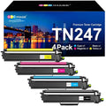 GPC Image TN247 TN243 Compatible Toner Cartridges for Brother - 4-Pack CMYK
