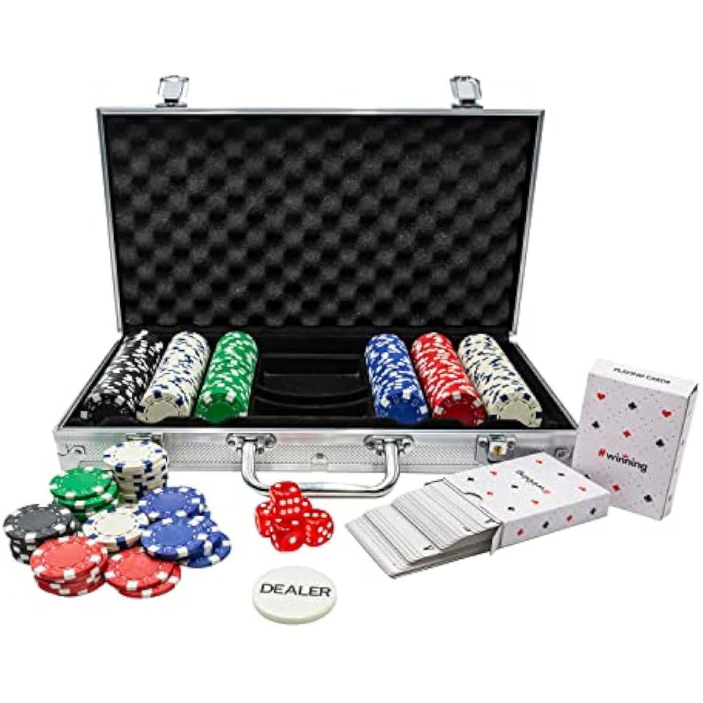 Jolof Store 300 Piece Poker Set – Professional 11.5g Chips & Case