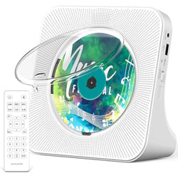 Greadio Portable Desktop CD Player with Bluetooth 5.0 and HiFi Speakers