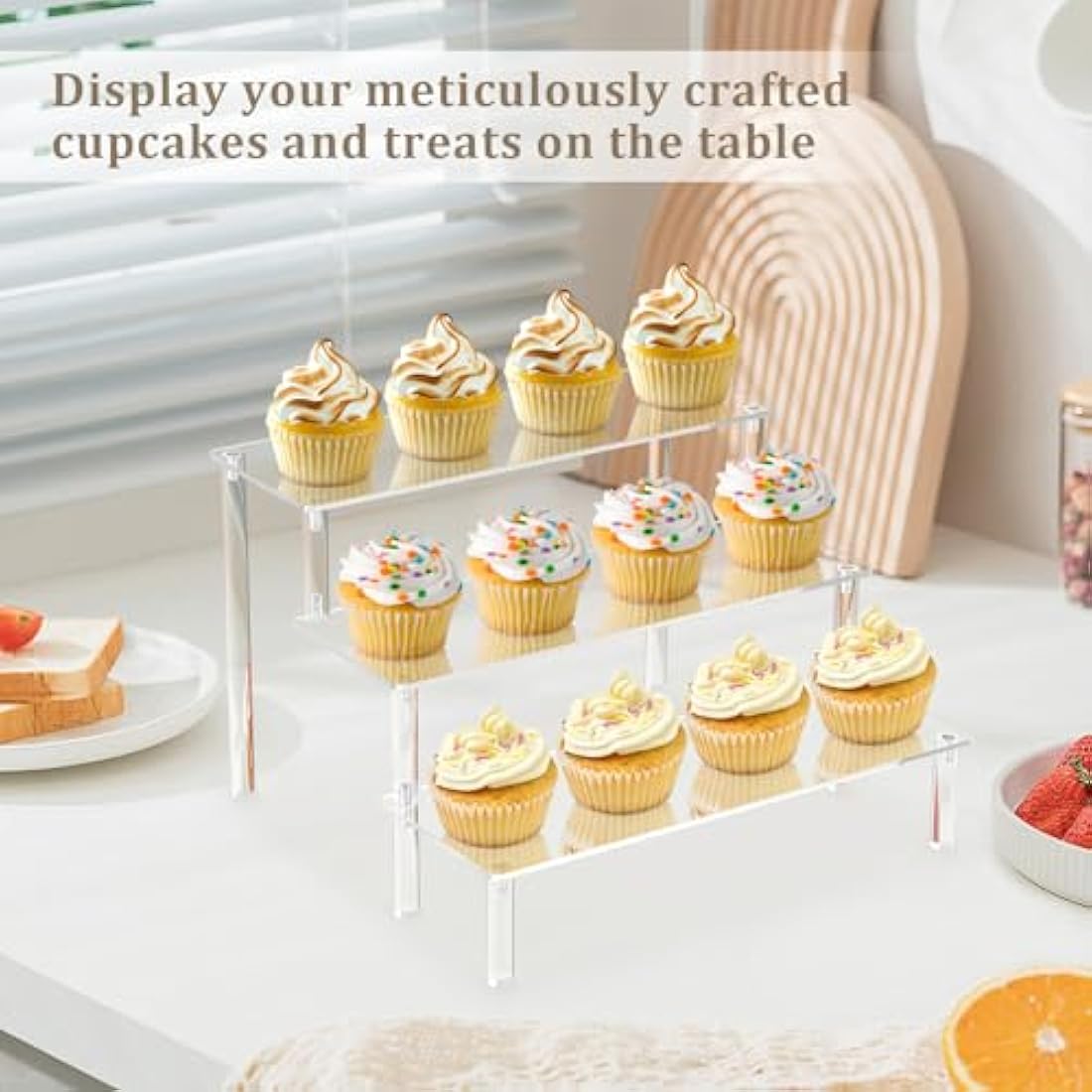 3-Tier Acrylic Riser Display Stand for Funko Pop – 3 Pack
