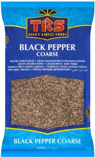 TRS Coarse Black Pepper – 400g Gourmet Spice for Rubs and Marinades