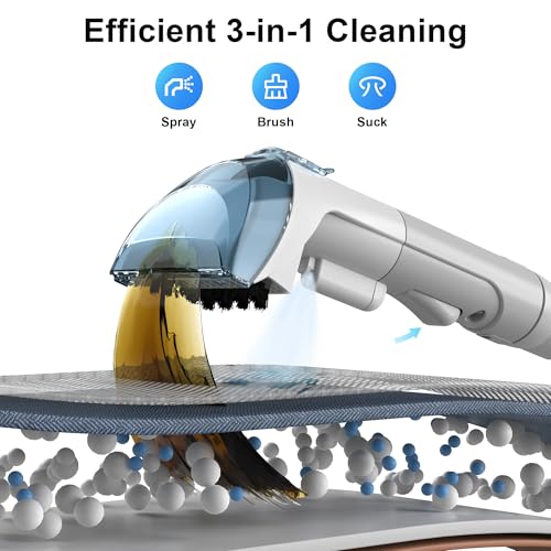 Rivenara Portable Carpet & Upholstery Spot Cleaner | 450W Handheld Vacuum