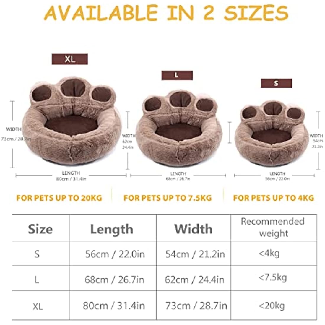Jolof Store Washable Bolster Dog Bed | Soft Fleece Cozy Cat Bed