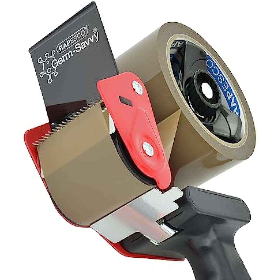 Rapesco Antibacterial Tape Dispenser Pack | 3 Heavy-Duty Tools & Brown Tape