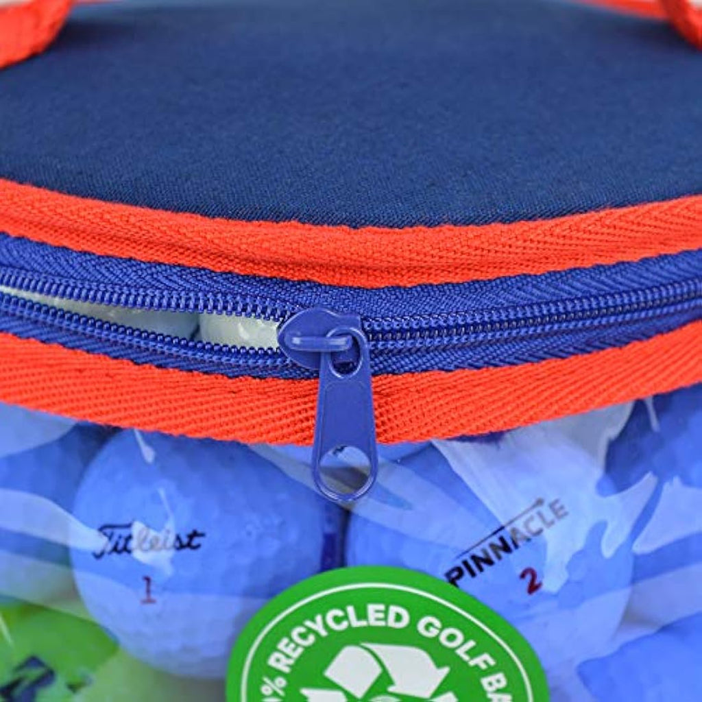 Recycled Lake Golf Balls with Reusable Carry Bag – 50 Pack