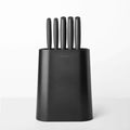 Brabantia Tasty+ 6-Piece Knife Block Set with Dark Grey Handles