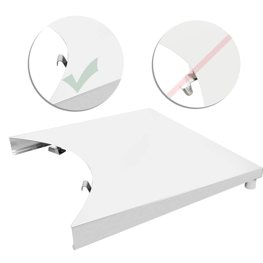 Onlyfire Stainless Steel Grill Side Table for Weber Kettle Grills