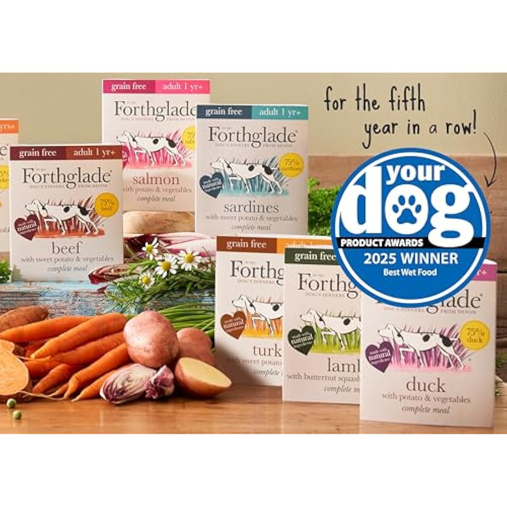 Forthglade Grain Free Wet Dog Food Variety Pack | 12 x 395g Trays