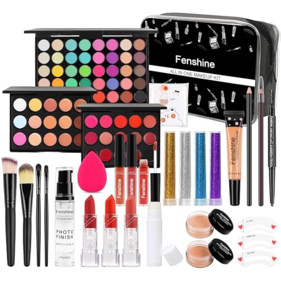 Jolof Store Professional 30-Piece All-in-One Makeup Kit with Travel Bag