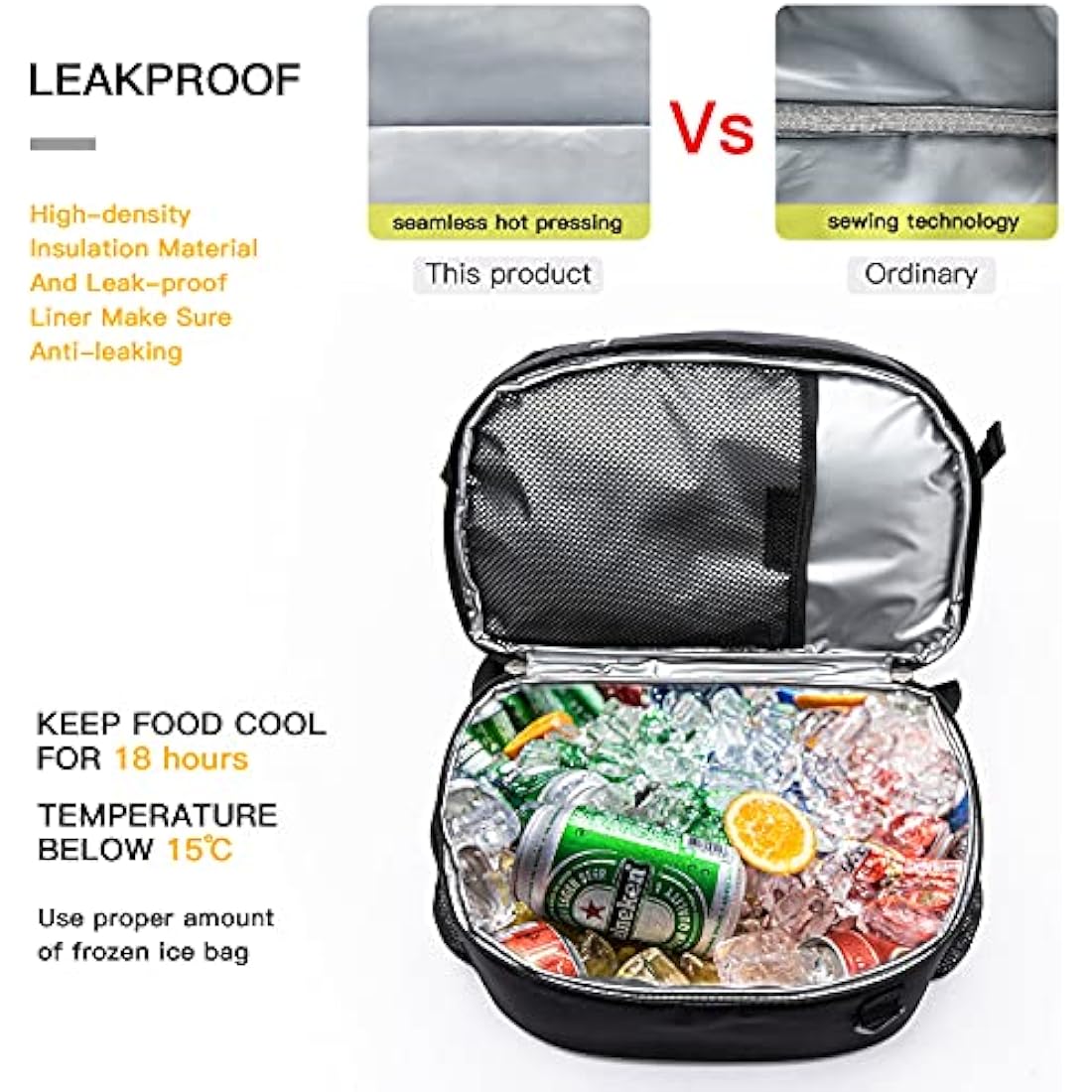 TUGUAN 28L Insulated Cooler Backpack | Leakproof Double Deck Rucksack