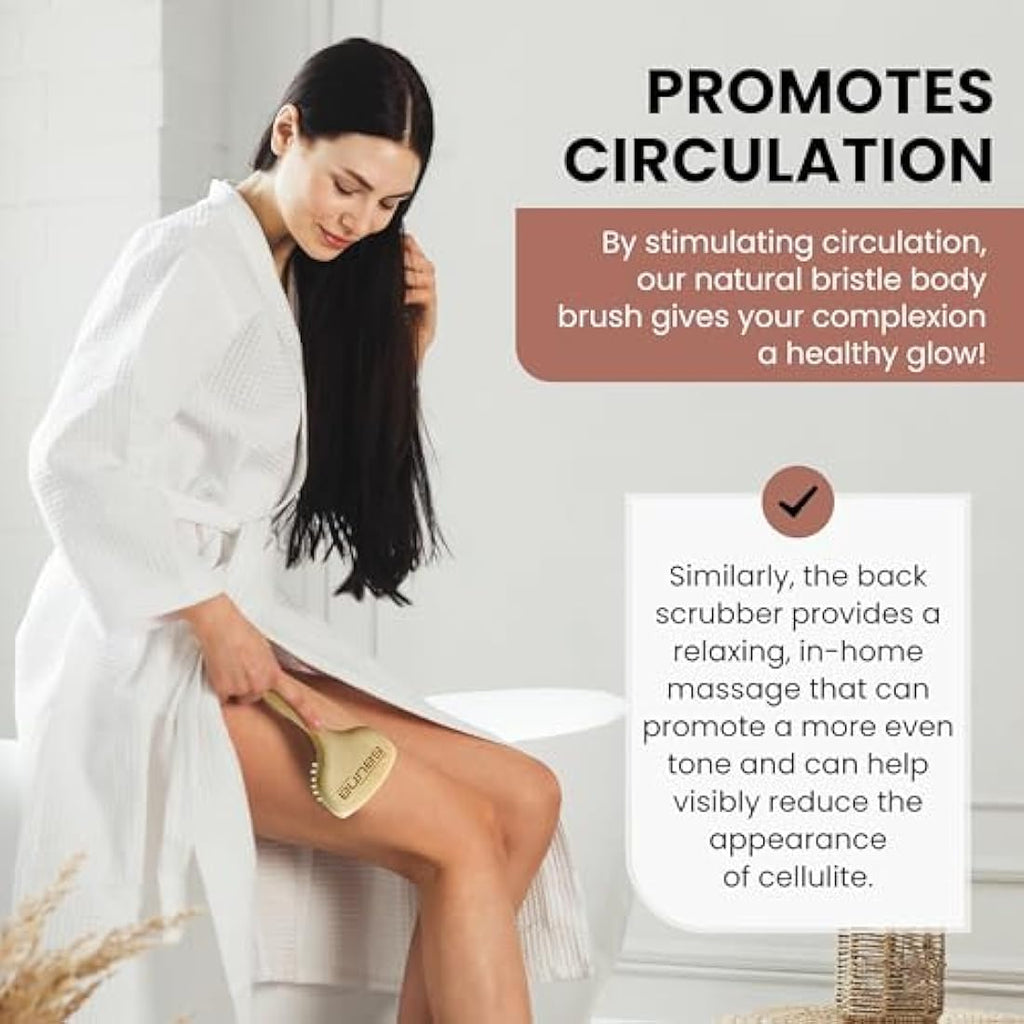 SHASH Goat Hair Face Brush – Gentle Exfoliating Beech Wood Cleanser