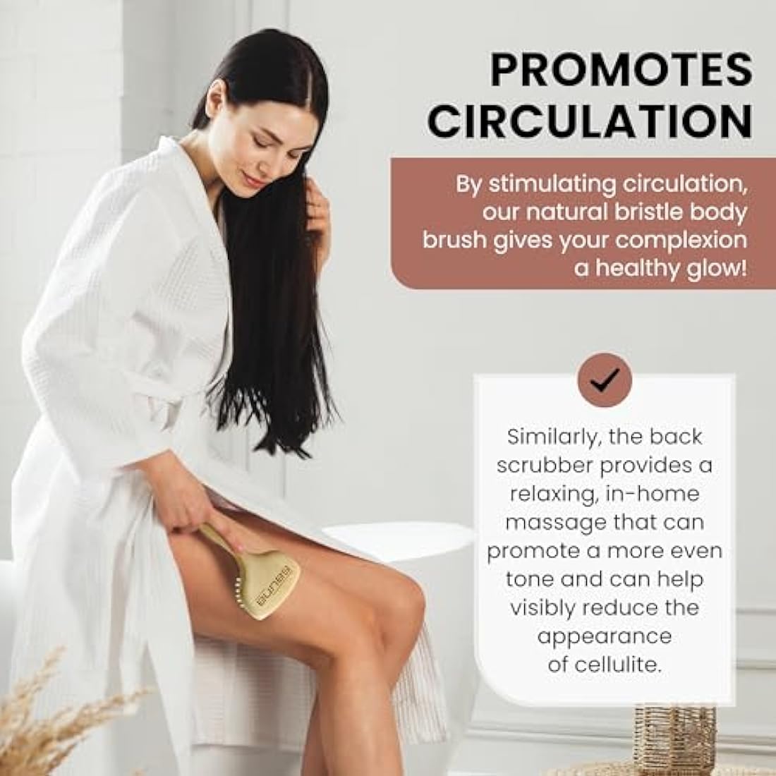 SHASH Goat Hair Face Brush – Gentle Exfoliating Beech Wood Cleanser