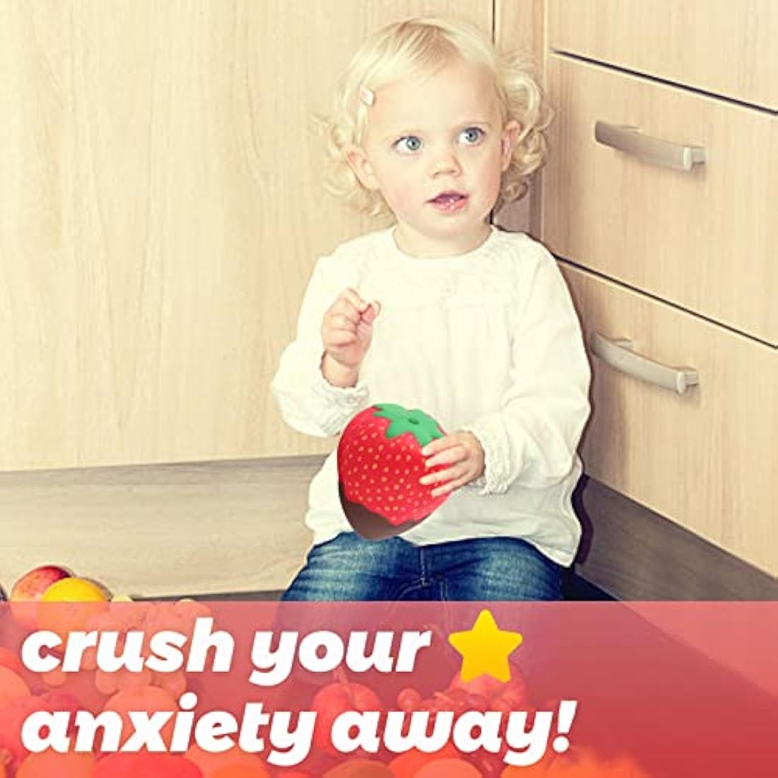 Anboor Kawaii Strawberry Squishy Toy – Slow Rising Scented Stress Relief