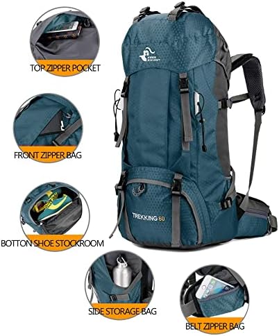 60L Waterproof Hiking Backpack – Lightweight Camping Rucksack
