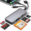 Jolof Store 5-in-1 Aluminum Memory Card Reader | USB-C & USB-A Adapter