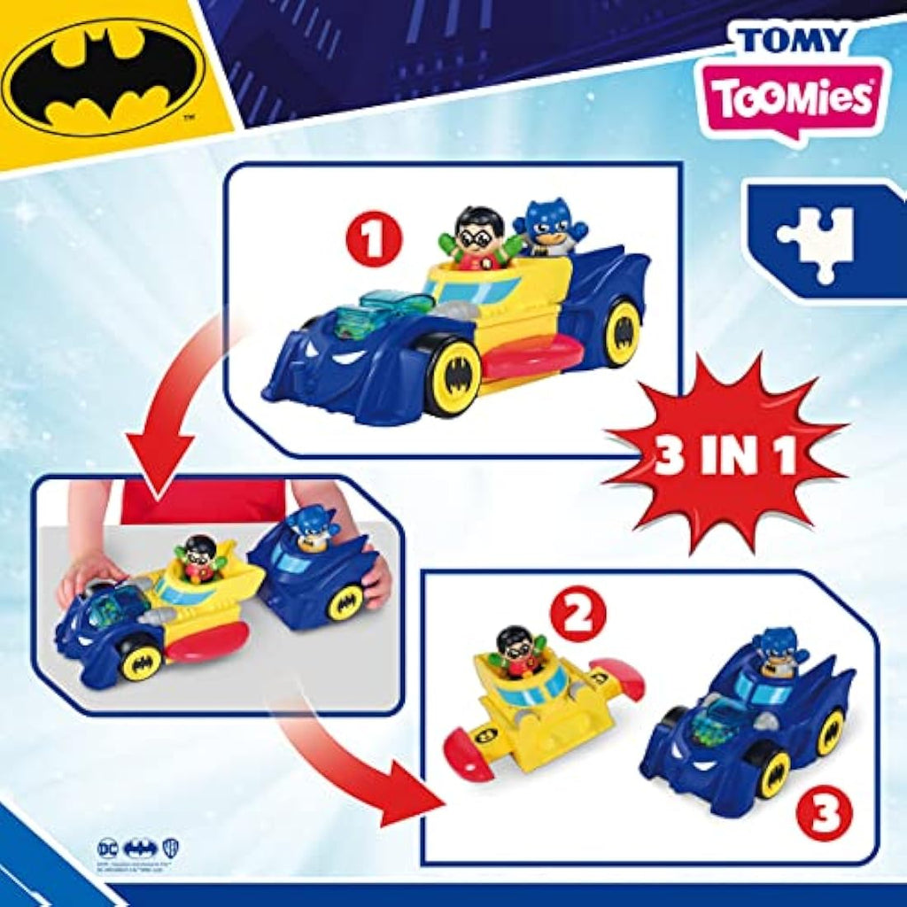 Toomies DC Comics Batman 3-in-1 Batmobile Transforming Toy Vehicle