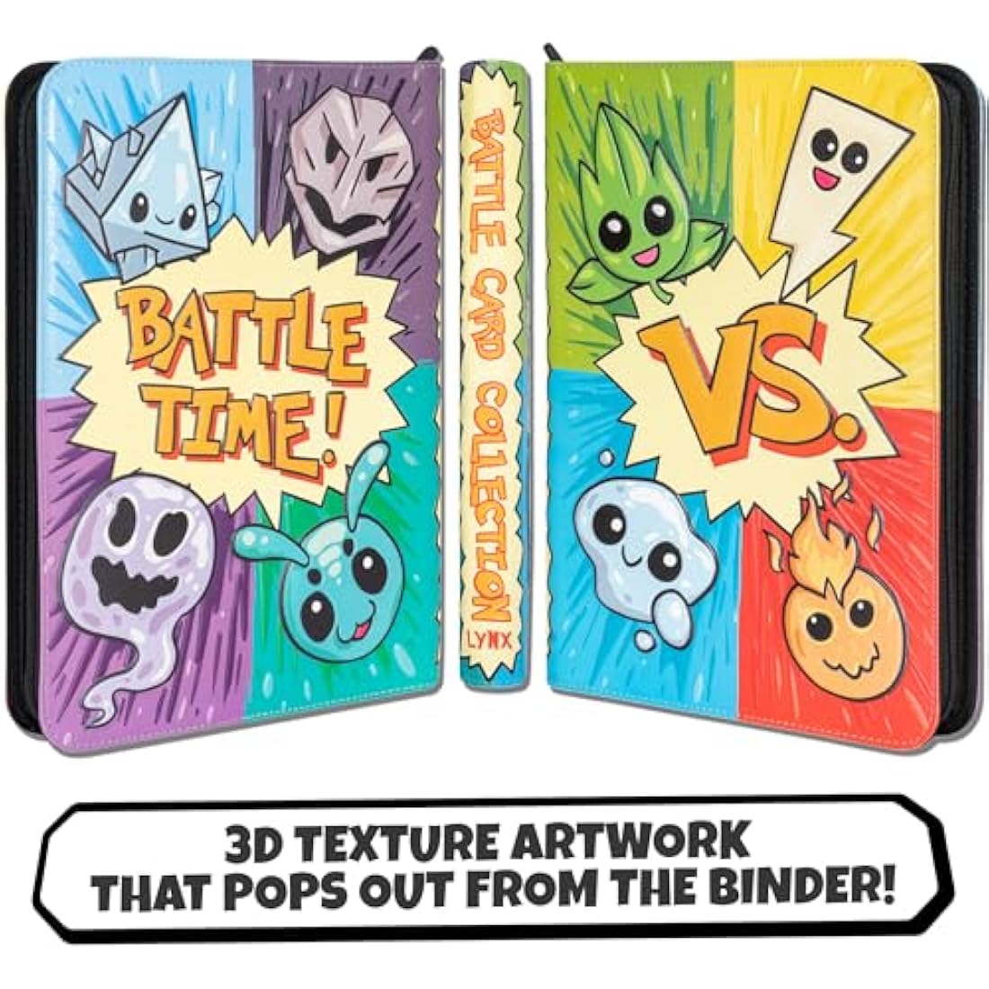 3D Pokemon Card Binder | 9-Pocket PU Leather 360 TCG Album
