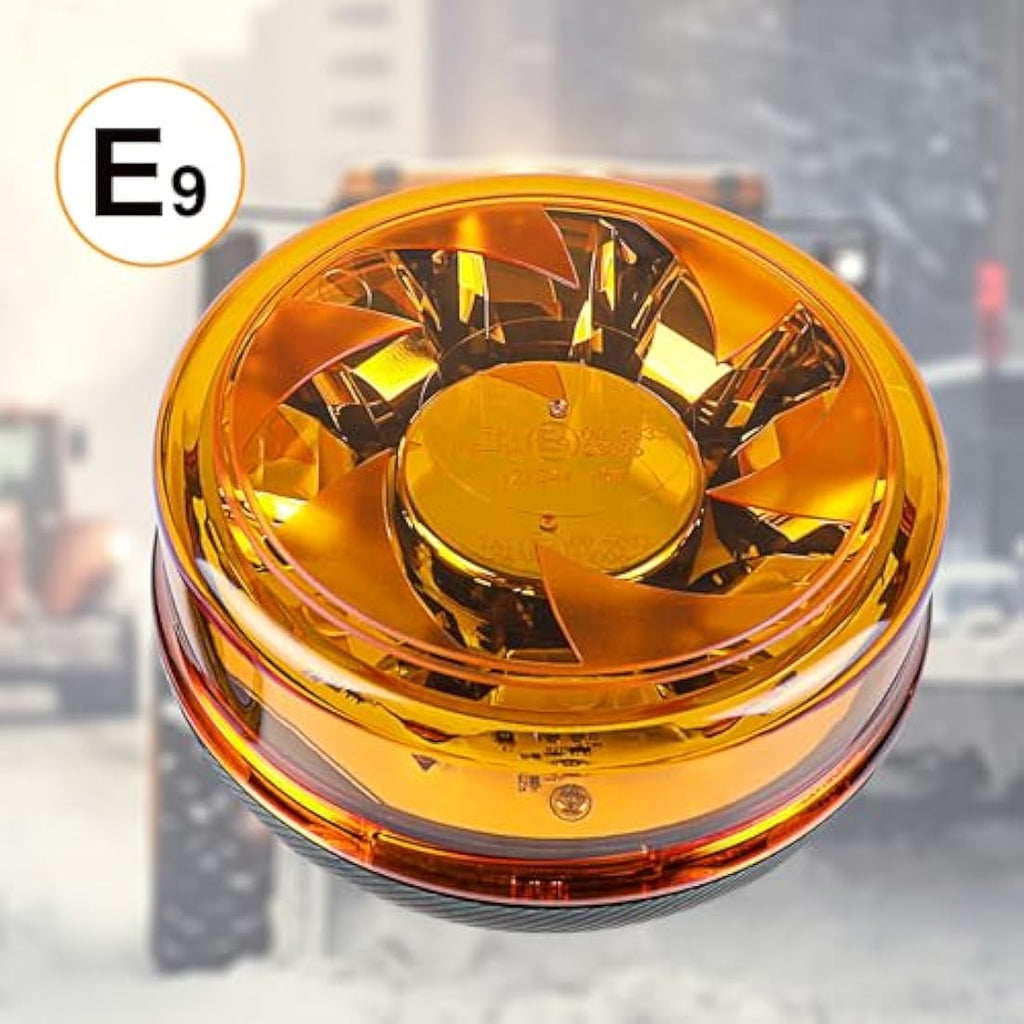 LED Amber Warning Beacon – 12/24V IP67 Waterproof Light