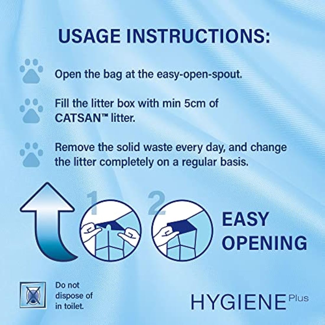Catsan Hygiene Plus Non-Clumping Cat Litter | 100% Natural | 20L Bag