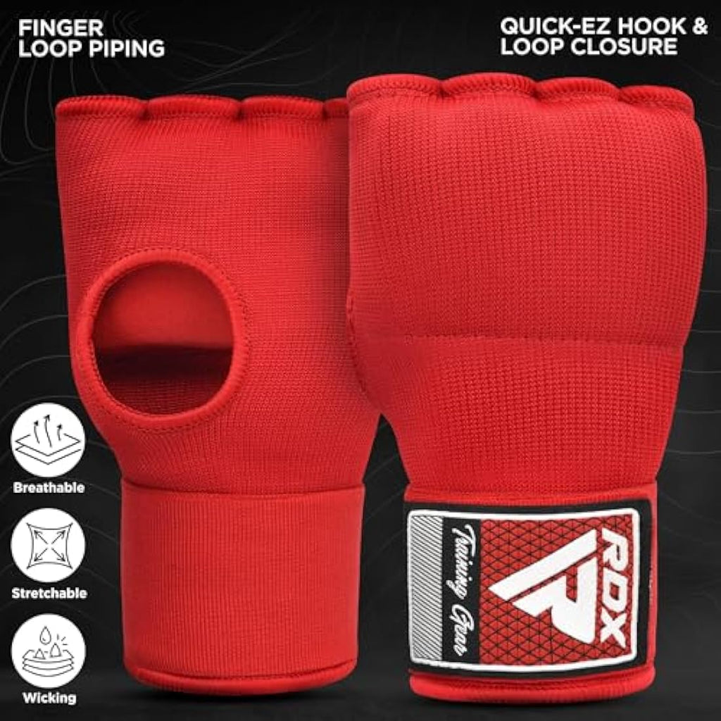 RDX Gel Boxing Inner Gloves – Padded Hand Wraps with 100cm Wrist Straps