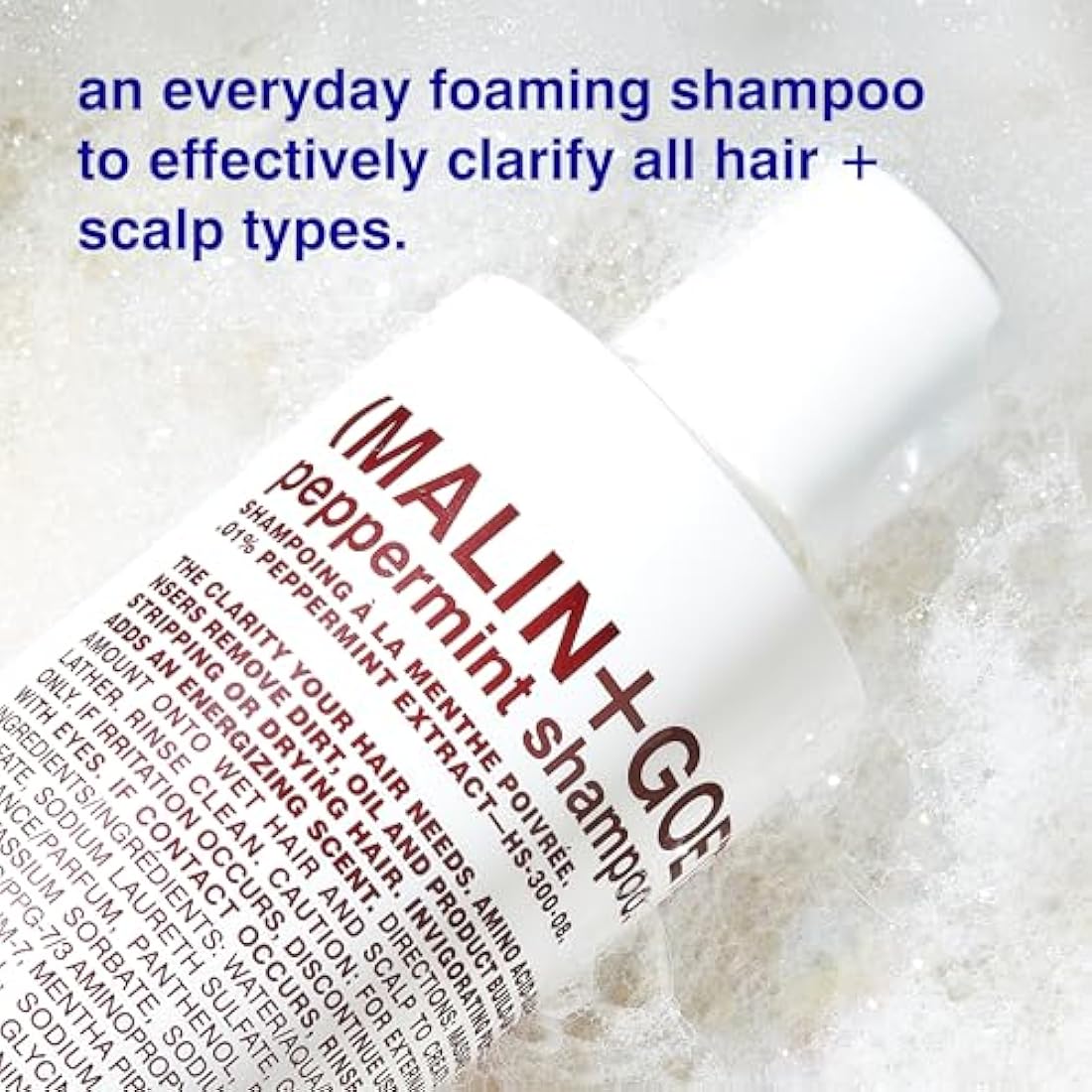Malin + Goetz Peppermint Shampoo | Hydrating & Scalp Balancing – 16.1 oz