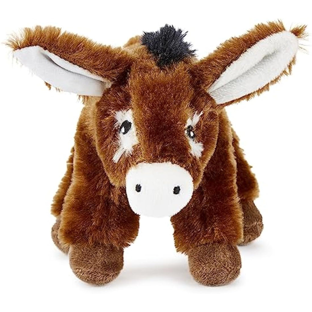 Zappi Co Recycled Plush Donkey Toy | 21cm Eco-Friendly Stuffed Animal