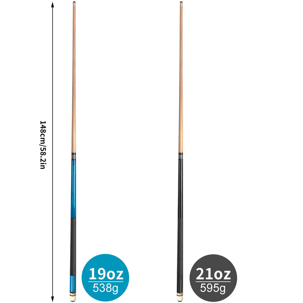 Aklot 58" Canadian Maple Pool Cue Stick | Carbon Fiber Design, 13mm Tip