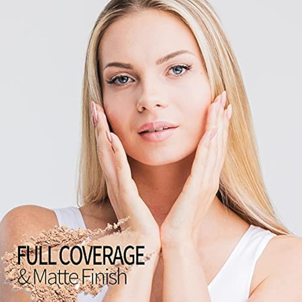 PHOERA Sheer Matte Fixing Powder – Long Lasting Vegan Pressed Powder