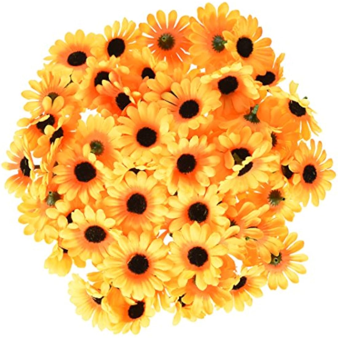 Jolof Store 100pcs Artificial Gerbera Daisy Flower Heads for DIY Crafts