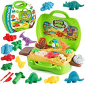 VConejo 2-in-1 Dinosaur Color Dough Toy Set - 37 Piece Dino Tools Kit